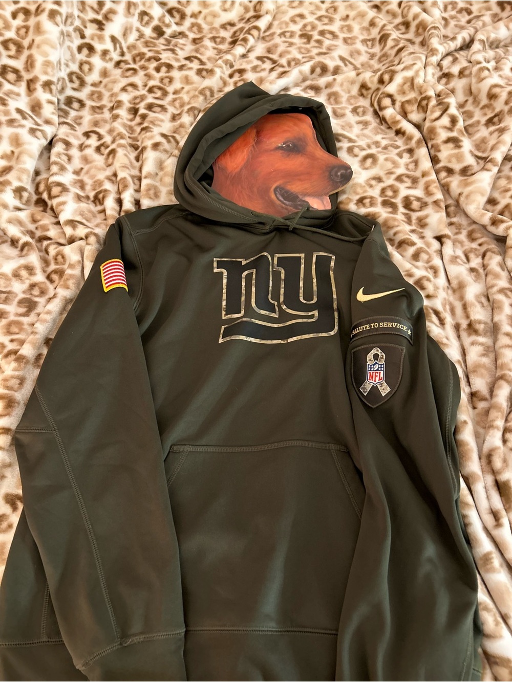 (NWOT) limited edition new york giants time to salute hoodie!🧸